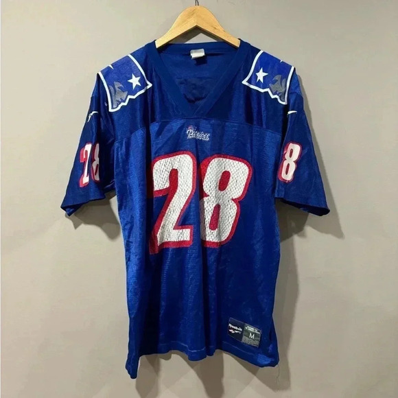 Vintage  Reebok New England Patriots Curtis Martin 90s NFL Football Jersey - Picture 1 of 8